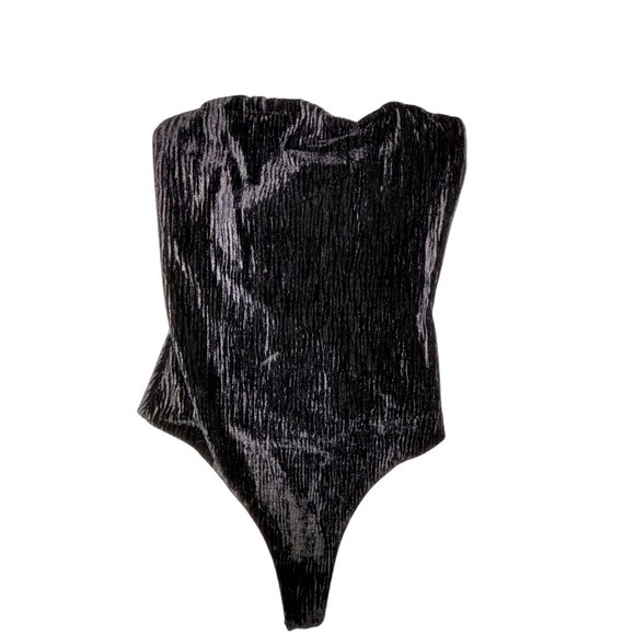 Naked Wardrobe Snatched Black Bodysuit Womens‎ Size XS Black Sleeveless Bodysuit - Picture 4 of 12